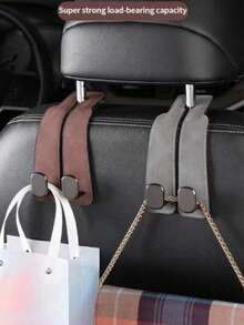 Car Seat Back Dual Hooks, Multifunctional Car Backseat Phone Holder - Multicolor - View 10