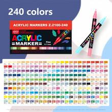 240/168/120/84/60/36 色亚克力马克笔，防水、无味、可混合，艺术画笔笔，适用于彩色素描、艺术家绘画、DIY 工艺品，如圣诞节、感恩节、新年、复活节彩蛋、节日礼物、卡片制作、金属、陶瓷、玻璃器皿、万圣节装饰