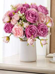 1/3/30PCS Artificial Flowers, Silk Peony Bouquets, Fake Roses, Autumn New Year Decoration, Wedding Vases, Family Restaurant Bedroom Decoration, Holiday Birthday Party Accessories, Outdoor Garden Decoration, Valentine's Day, Gifts