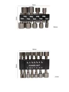 Destornillador atornillador neumático con zócalo hexagonal métrico e imperial, destornillador eléctrico para tornillos autorroscantes - Multicolor - Ver 3