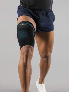 VBOSI 1 件 3D 针织压缩大腿套 - 透气运动支撑，适合跑步、健身和日常使用，适合男女健身配件