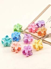 10 piezas de clips de pelo con decoración de flores de narciso de colores mixtos, adorables accesorios de estilo Y2K para clips de pelo, trenzas y decoración/accesorios para fiestas y festivales de música de verano