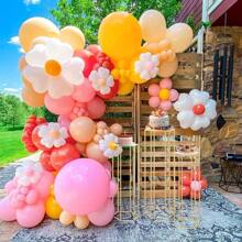 Gold-Plated Contemporary Metal Pedestal Vase Stands, Hexagonal Frame Design For Home Decor, Party Display, And Cake Stand