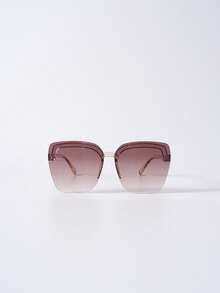 نظارة شمسية أنثوية بعدسات أومبير على طراز التسعينيات، للصيف والشاطئ وحفلات النوادي، إكسسوارات شاطئ أنيقة، إكسسوارات شاطئ للنساء، نظارات شمسية، هدايا شتوية - لون شمبانيي - مشاهدة 5