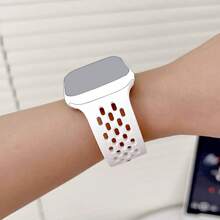 Cool Summer Sports Silicone Strap For Apple Watch 38 40 41 42 44 45 46 49mm Fashion Watch Strap Breathable Hole Design For Apple Watch Series 10 9/8/7/6/5/4/3/2/1/SE Buckle Watch Band