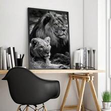 1 pieza /Set de 3 Pósteres de arte de pared con opción de marco, animales vintage, póster vintage de león, póster vintage para habitación, bar, cafetería, decoración de habitación linda sin marco/con marco de lienzo