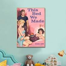 1 件/3 件墙面艺术海报可选框架 LGBT 女同性恋低俗小说书籍封面艺术海报帆布艺术墙壁壁画装饰游戏室装饰礼物可爱高清绘画 - 彩色 - 查看 7