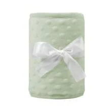 3pcs Baby Crib Bumper Pads, Plush Dotted Padded Crib Rail Cover, Anti-Bite, Anti-Collision Nursery Bedding Protector