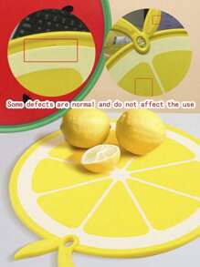 1pc All Kinds Of Fruit-Shaped Chopping Boards Chopping Boards Household Kitchen Picnic Melon Shapes Can Be Hung With Plastic Chopping Boards To Cut Meat, Suitable For Kitchens.