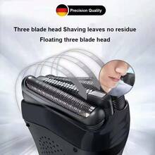 Braun 博朗 32B 电动剃须刀刀片系列 3 替换盒式刀头箔刀适用于剃须刀 3000s 3010s 3040s 3050cc 3070cc - 黑色 - 查看 6