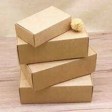 10 Pieces/Lot Kraft Gift Paper Box Multi Size White Paper Cardboard 2 Color Option - 白色 - 查看 7