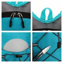 1 件超轻男女通用尼龙骑行背包，多口袋水袋背包，适合户外运动、马拉松、徒步旅行（不含水袋） - 彩色 - 查看 6