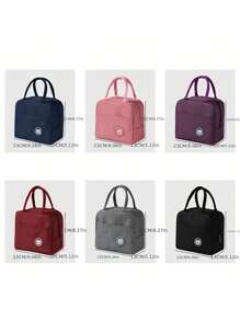 1pack Large-Capacity Insulated Lunch Tote Bag – Durable Oxford Cloth Exterior With Leakproof Thick Aluminum Foil Lining – Portable, Reusable Cooler Bag For Hot & Cold Food – Ideal For Work, School, Office, Travel, Picnics, And Outdoor Activities – Lightweight, Waterproof, Easy-To-Clean Thermal Lunchbox For Men, Women & Teens