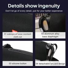 TG534 High Power Wireless Speaker Portable Dual Loudspeaker Stereo Speakers Outdoor/Gift/Party/FM/Support TF Card/USB