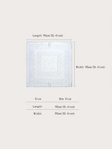 1 件简约印花 90 厘米头巾，全新春季设计，百搭腰带、发带、女士围巾、时尚配饰