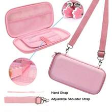 Pink Unique Sakura Blossoms Storage Bag Carrying Case Compatible With Switch/OLED Game Accessories Portable Travel Carrying Bag