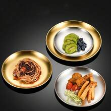 Stainless Steel Plates Set Of 2 Metal Dishes Dinner Tray 5.5 Inch For Snack,Nut, Candy,Camping Plate, Shatterproof Dishwasher Safe - 9 Inch - View 8
