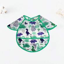 Waterproof Cartoon Pattern Bibs Suitable For 0-3 Year Old Kids, With Funny Animal And Plant Designs - Multicolor - View 27