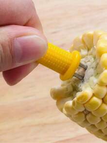 10/ 5/ 1 قطعة حمالة رذاذ الذرة من الفولاذ المقاوم للصدأ، حامل قضبان الذرة من الفولاذ المقاوم للصدأ، شوكات الذرة، آلة تثبيت الذرة، للشواء والنزهة والخارج، الخضراوات المشوية والفواكه، ألعاب الشواء، أجنحة الدجاج المشوية، النقانق، شوك اللحوم المشوية، مناسب لحامل الذرة المحلاة بشفرتين للشوي، شوك الذرة، مناسب للطبخ المنزلي والتجمعات والتخييم