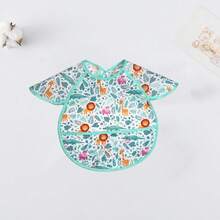 Waterproof Cartoon Pattern Bibs Suitable For 0-3 Year Old Kids, With Funny Animal And Plant Designs - Multicolor - View 24