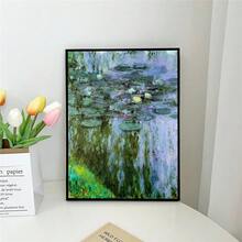 1 tấm áp phích nghệ thuật phim trường phái ấn tượng trừu tượng phong cách Claude Monet trang trí tường phòng bar quà tặng khung tùy chọn - Nhiều màu - Xem 19