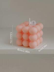 1pc Aromatherapy Bubble Cube Candle, Romantic Aromatherapy Candle, Birthday Candle Home Gift Atmosphere Ornaments, Magic Cube Aromatherapy Candle, Goddess Day Birthday Gift Photo Ornaments Atmosphere Ornaments Because The Product Is A Candle, There Will Be Some Color Difference And Bubbles, But It Will Not Affect The Use, Please Consider Carefully