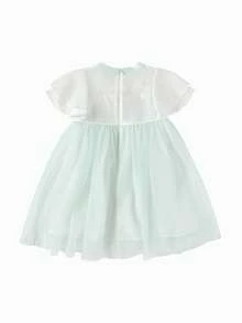 Balabala Girls' Dress Children's Summer Exquisite Embroidered Chinese Hanfu Qipao New Chinese Style