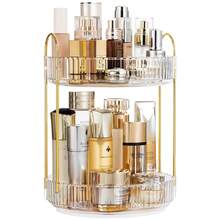 Rotating Multi-Layer Makeup And Perfume Organizer Two Layers White - 白色 - 查看 7
