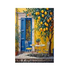 1 幅意大利风景柠檬树印刷海报现代乡村风格帆布画春季墙面艺术家居装饰可选画框 - 彩色 - 查看 26