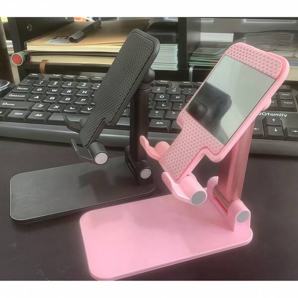 1 Piece Mobile Phone Holder, Desktop Mobile Phone Holder, Adjustable Angle And Height Mobile Phone Holder, Foldable Portable Mobile Phone Holder, Suitable For A Variety Of Smartphones