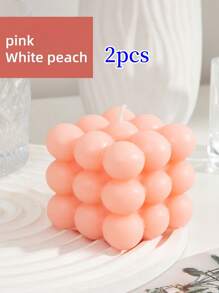 1pc Creative Spherical Soy Wax Cube Candle, High-End Wedding Favor Gift, Handmade Decorative Scented Candle, Home Fragrance Candle