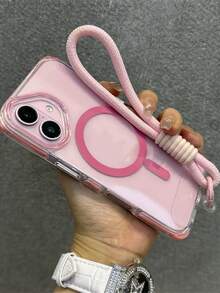 Compatible With IPhone 16 Phone Case, Purple Rainbow Candy, Magnetic Transparent Hard Shell Protective Case Compatible With IPhone 16 Pro Max, Shockproof Bumper Design Compatible With IPhone 14, 13, 16 Pro, 16 Plus Waterproof Anti-Fall Scratch Resistant