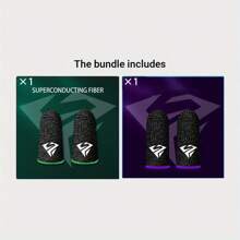 Pair With Box Finger Sleeve Game, Player Thumb Sleeve Finger Gloves Mobile Game Accessories Anti-Sweat Breathable Seamless Touch Screen Anti-Sweat Exquisite Cartoon Pattern Finger Sleeve Comfortably And Precisely Enhance Your Gaming Experience