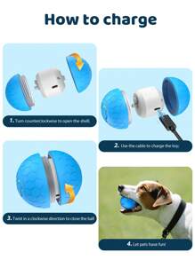 1 كرة أليف ذكية جديدة، وضعان، مزودة بإضاءة LED مدمجة، لعبة كلاب، للمشي مع الكلب/القط، للترفيه الذاتي، لعبة مضغ للحيوانات الأليفة، لإغراء الحيوان الأليف، كرة قفز آلية