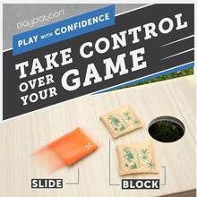 Profional Cornhole Bags Set Of 8 Regulation All Weather Double Sided Sticky Side Slick Side Bean Bags For Pro Corn Hole Game - Seafoam/OrangeSurf&Ride - View 4