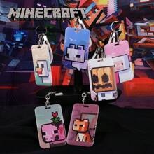 Minecraft 1PC Minecraft Officially License Card Holder Cute Bag Decoration Adorable Sheep Pig Cat Goose Card Cover ID Card Storage Gifts For Couples Birthday Present Anniversary Souvenir