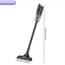 PANCERKA Mocny odkurzacz pionowy 16000 PA, wielofunkcyjny ręczny odkurzacz do dywanów o mocy 400 W z 9 zestawami próżniowymi, 5-metrowy przedłużany kabel, zmywalny filtr, pionowy odkurzacz idealny do czyszczenia podłóg, dywanów i ciasnych przestrzeni (wtyczka EU)