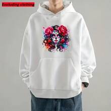 1/2/3 Pcs DTF Transfer Stickers - Vibrant Sugar Skull & Floral Designs, Washable Heat Transfer Patches For DIY T-Shirt, Jeans, Masks, Bags, Inspired By Art, Decorative Masks With Talent, Custom DIY Clothing, Colorful Patterns, Easy To Apply Appliques