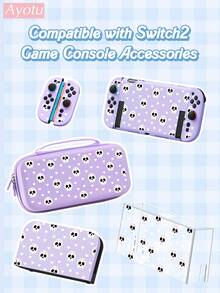 Ayotu Suitable For Switch2 7.9-Inch Protective Case,New Switch2 Game Console Shell And Accessories In 2025, The Package Includes Protective Case, Storage Bag, Base Shell, Game Console Dust Cover, Game Storage Card Box, Joy‑Con Handle Controller Protective Cover And Other Styles Of Accessories To Choose From, The Best Choice For School, Birthdays, And Game Lovers - Multicolor - View 1