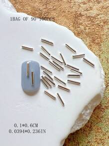 Nail Art Metal Accessories, Simple Metal Studs, Minimalist Gothic Metal Decoration
