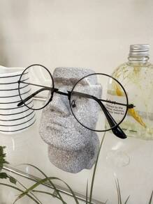 1 pieza Soporte creativo para gafas con estatua humana de piedra, soporte decorativo para gafas, decoración de oficina, regalo, exhibidor de gafas de escritorio