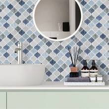 2/10-Sheet Backsplash Peel And Stick Tile, Self Adhesive Vinyl Wall Tiles, Stick On Backsplash For Kitchen, Bathroom,RV (Thicker Design) Room Decor Home Decor Wall Decor Bathroom Bathroom Decor Wall Paper Wallpapers - Multicolor - View 9