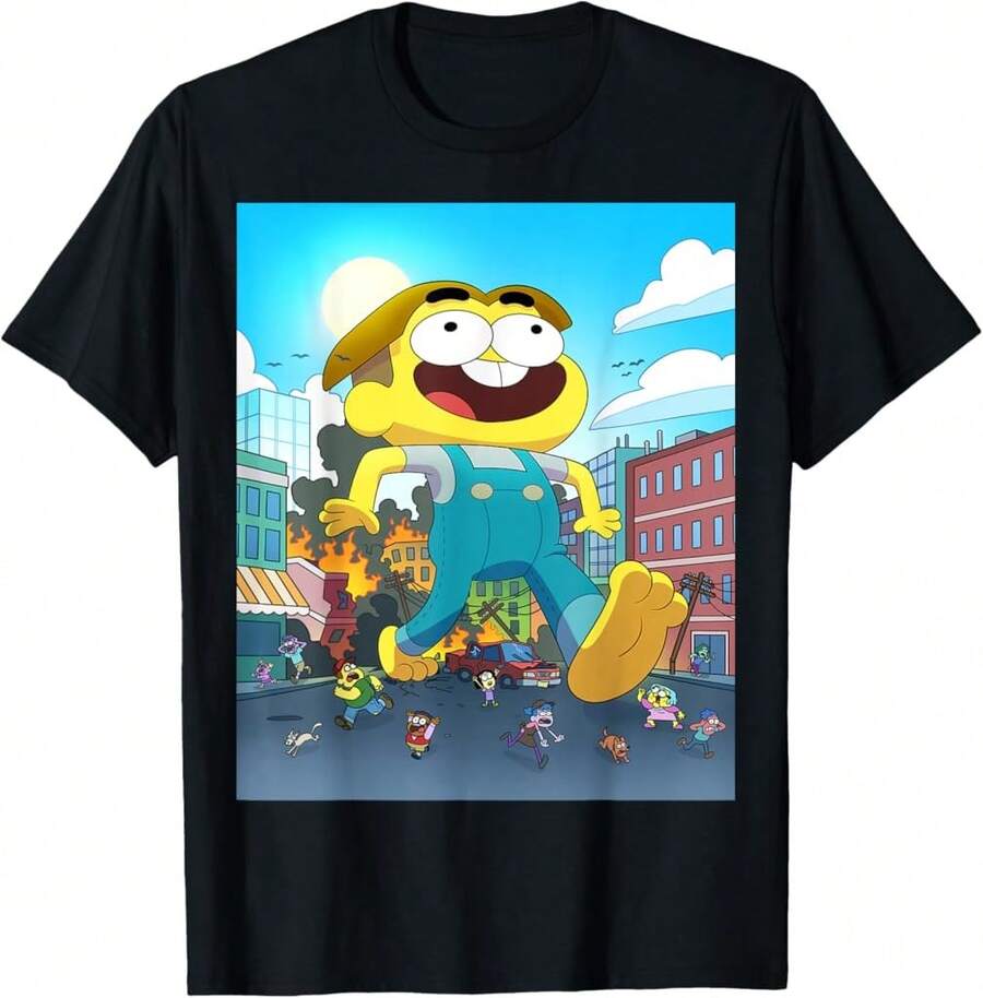 Cnel Big City Greens Cricket Exclus T-Shirt=AL Thoughtful Gifts - Black - View 1