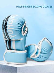 Gants de boxe arts martiaux pour hommes et femmes, gants de sport hybrides MMA à paume ouverte, poing épais pour l'entraînement au combat, la boxe, le Muay Thai, le sac de frappe et le kickboxing