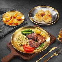 Stainless Steel Plates Set Of 2 Metal Dishes Dinner Tray 5.5 Inch For Snack,Nut, Candy,Camping Plate, Shatterproof Dishwasher Safe - 5.5 Inch - View 5