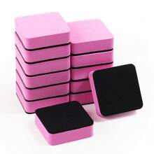 毛毡毛绒5*5小方格带磁性黑板擦EVA毛绒白板擦磁性儿童板擦 - 彩色 - 查看 8