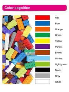 Juguetes de bloques de construcción de partículas pequeñas para niños, kits de entrenamiento de creatividad e imaginación, práctica de habilidades manuales (500 piezas es una combinación de dos paquetes de 250 piezas) - Multicolor - Ver 10