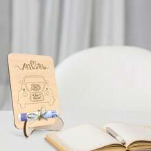 Temporada de casamentos, MR&MRS, porta-moedas de madeira Wunscherfuller, embalagem para presente, presentes de bênção de casamento, presentes de aniversário, aniversário de casamento, decoração para festa de casamento, decoração de sala de estar, enfeites de mesa