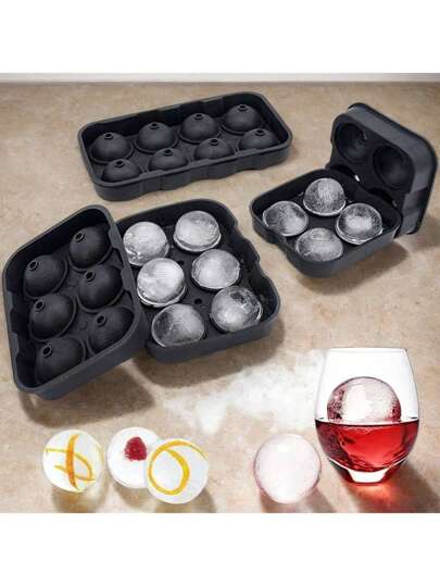 1pc Silicone Ice Ball Mold - Easy-Release & Heat-Resistant For Drinks & Desserts