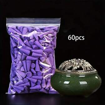 60 piezas de varitas de incienso premium, aptas para el hogar y el yoga - aromas de eucalipto, incienso y florales, para meditación, purificación y eliminación de olores en el baño
